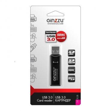 Карт-ридер Ginzzu GR-311B USB 3.0