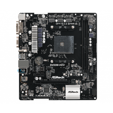 Материнская плата ASRock B450M-HDV R4.0 [AM4, AMD