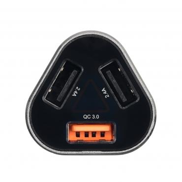 Зарядное устройство автомобильное 3x USB, 3.0А, ACD