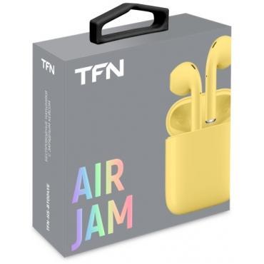 Гарнитура вкладыши беспроводная TFN AirJam Yellow