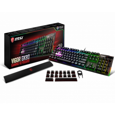 Клавиатура игровая MSI Vigor GK80 CR серая [проводная