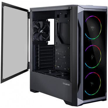 Корпус Miditower Zalman Z8 TG, без БП, ATX, 1xUSB3.2