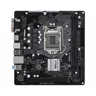 Материнская плата ASRock H470M-HDV [LGA1200, Intel