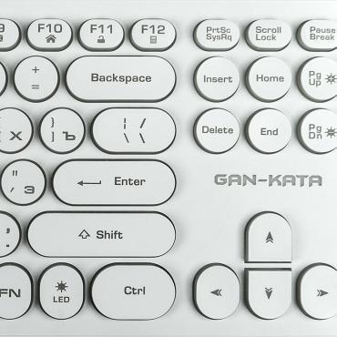 Клавиатура Dialog Gan-Kata KGK-16U белая [проводная