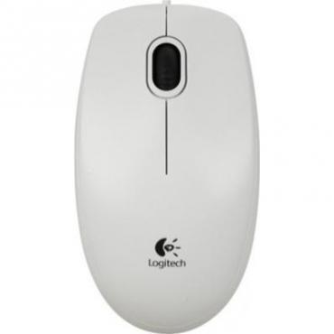 Мышь Logitech B100 белая [проводная, оптическая, 800