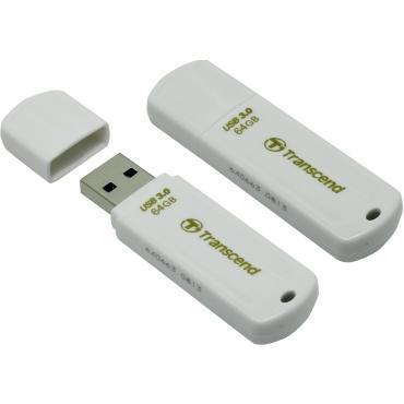 Флеш-диск 64Gb Transcend JetFlash 730 USB 3.0, белый