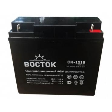 Аккумулятор 12v 18Ah ВОСТОК СК 1218