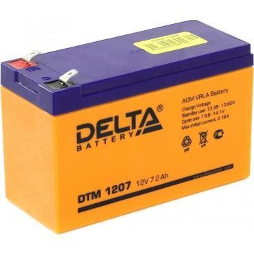 Аккумулятор 12v  7.2Ah F2 Delta DTM 1207 широкие клеммы