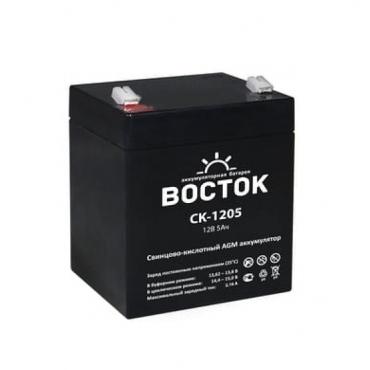 Аккумулятор 12v  5Ah ВОСТОК СК 1205, широкие клеммы