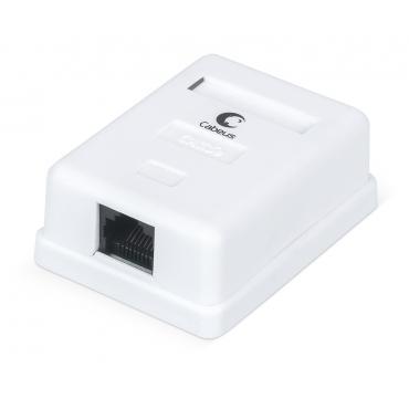 Розетка RJ-45 Lev5e+ Cabeus одинарная, настенная WS-8P8C-Cat.5e-1