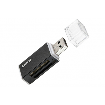 Карт-ридер Buro BU-CR-3104 черный USB 2.0