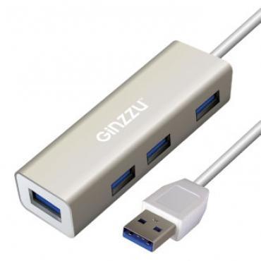 Концентратор(HUB)  4-USB Ginzzu GR-517UB, 4xUSB 3.0