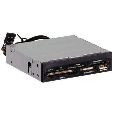 Карт-ридер  ALL-in-1 USB 2.0 Int Ginzzu GR-136UB черный