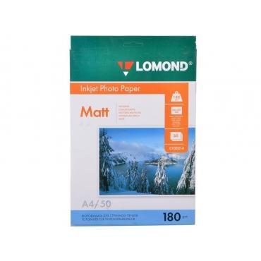 Бумага А4 Lomond Ink Jet 180г 50л Матовая (0102014