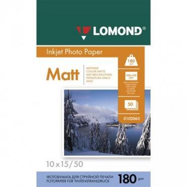 Бумага 10х15 Lomond Ink Jet 180г 50л Матовая (0102063