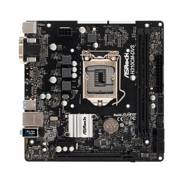 Мат.плата s-1151v2 ASRock H310CM-DVS Intel H310C 2xDDR4