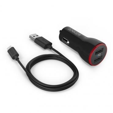 Зарядное устройство автомобильное 2x USB, 4.8А, Anker