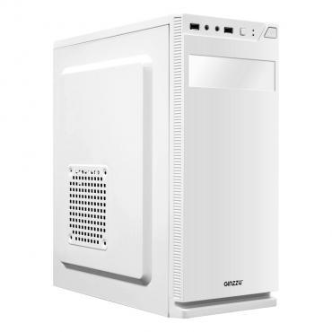 Корпус Miditower Ginzzu A220 White, без БП, ATX, 2х