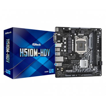 Материнская плата ASRock H510M-HDV [LGA1200, Intel