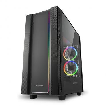 Корпус Miditower Sharkoon REV220 RGB, без БП, ATX