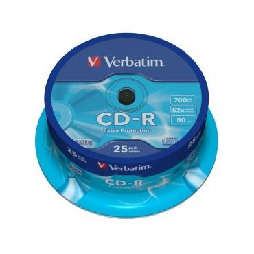 Диск CD-R Verbatim 700Mb 80мин Cake box (25шт