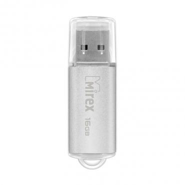 Флеш-диск 16Gb Mirex Unit, USB 2.0, серебро