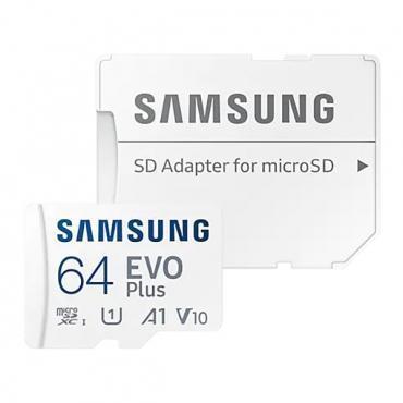 Флеш-карта Samsung EVO Plus microSDXC 64Gb class 10