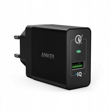 Зарядное устройство сетевое 1x USB, 3A, Anker PowerPort+1