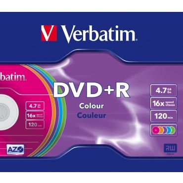 Диск DVD+R Verbatim 4.7Gb 16х Slim