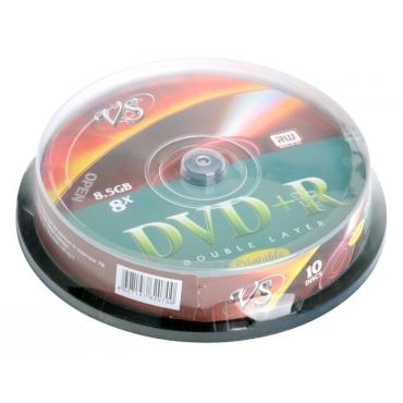 Диск DVD+R VS 4.7Gb 16x Cake Box (10 шт) Printable