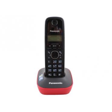 Радиотелефон Panasonic KX-TG1611RUR, DECT, красный