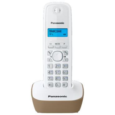 Радиотелефон Panasonic KX-TG1611RUJ, DECT, бежевый